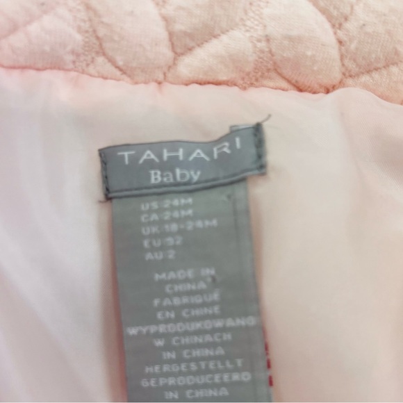 Cute Tahari 24 months girl's winter coat in light pink - Picture 5 of 8